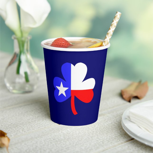 Gobelets En Papier Tasse en papier du trèfle du Texas (Insitu)