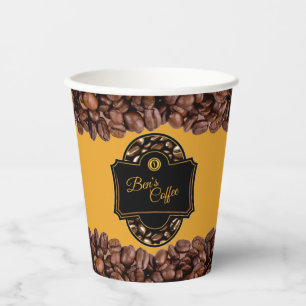 Gobelets En Papier Tasse en papier élégante pour le nom d'entreprise