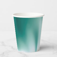 Tasse en papier émeraude brumeux