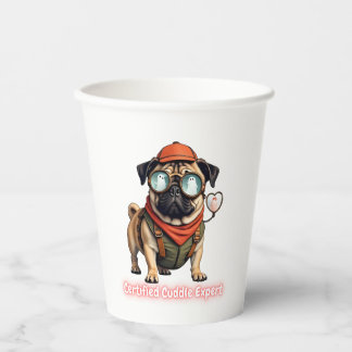 Gobelets En Papier Tasse en papier Expert en câlins certifié – Fête a