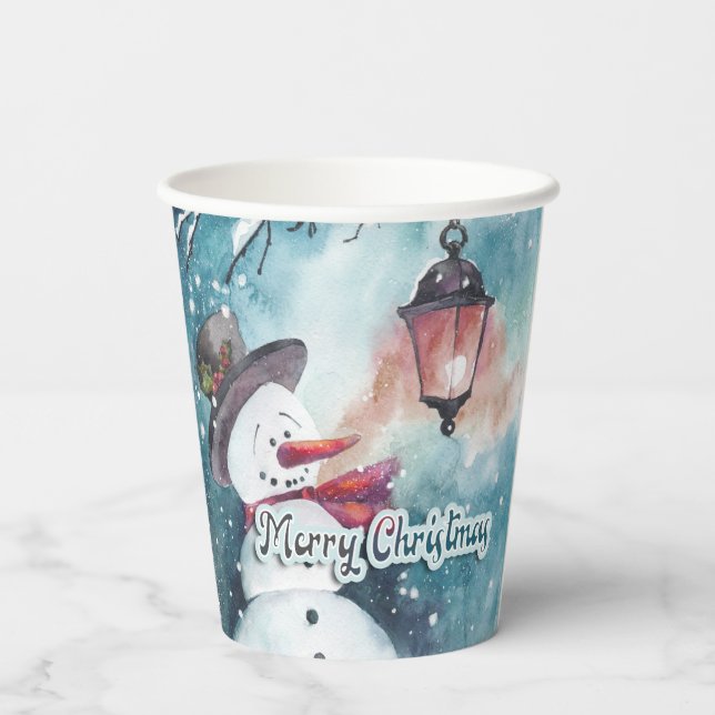 Gobelets En Papier Tasse en papier Joyeux Noël (Verso)