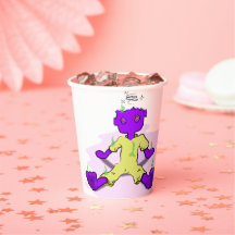 Tasse en papier monstre