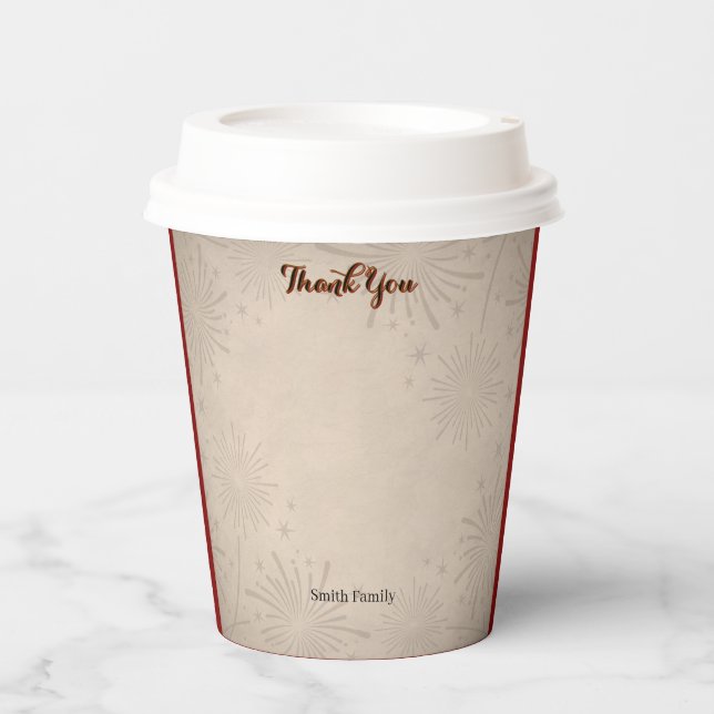 Gobelets En Papier Tasse en papier personnalisée pour la remise des d (Recto)
