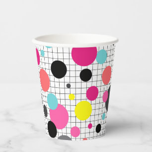 Gobelets En Papier Tasse en papier pois Memphis