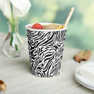 Gobelets En Papier Tasse en papier Poster de animal Zebra