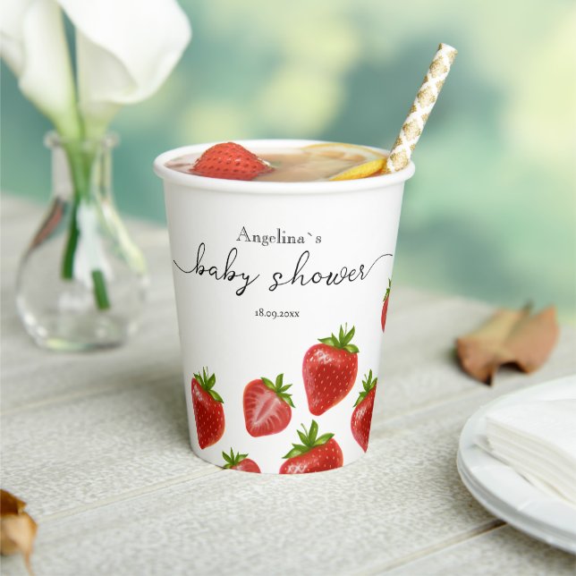 Gobelets En Papier Tasse en papier pour un baby shower (Insitu)