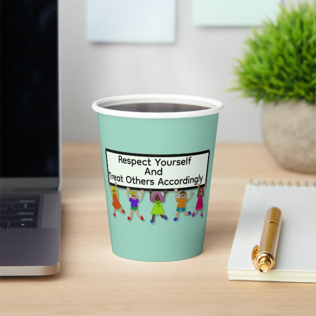 Gobelets En Papier Tasse en papier Respectez-vous (Insitu)