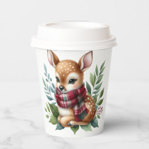 Gobelets En Papier Tasse en papier Tasses de Baby shower rustique d'a
