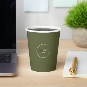Gobelets En Papier Tasse en papier vert gazon