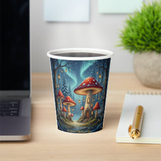 Gobelets En Papier Tasse Lueur de Champignon Enchanté – Forêt de Fée 