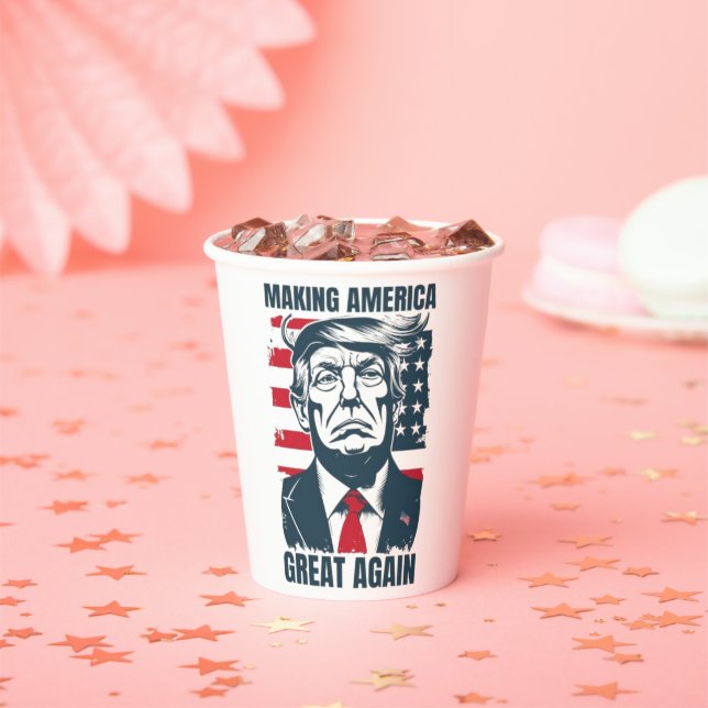 Gobelets En Papier Tasse Trump est président (Insitu)