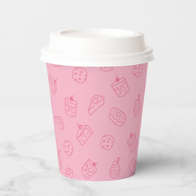 Gobelets En Papier Tasses à café en papier personnalisées (Recto)