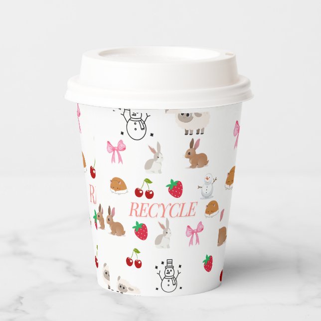 Gobelets En Papier Tasses à découper (Recto)
