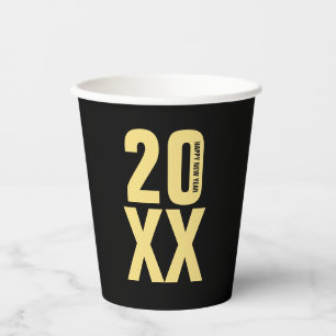 Gobelets En Papier Tasses à papier du soir du Nouvel An