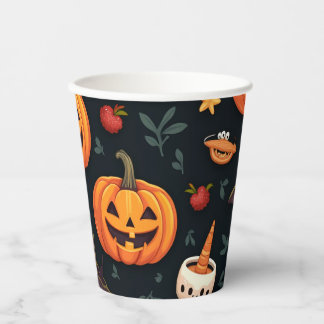 Gobelets En Papier Tasses à papier Halloween éffrayantes - Parfait po