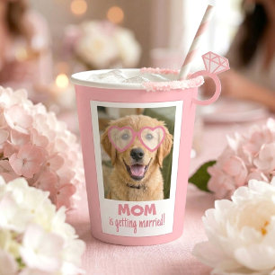 Gobelets En Papier Tasses de Demoiselle d'Honneur à Visage de Chien A