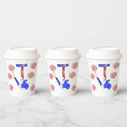 Gobelets En Papier Tasses de papier 4 juillet