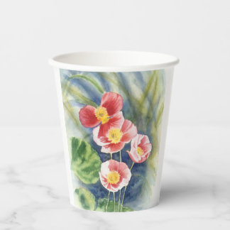 Gobelets En Papier tasses en papier avec design floral