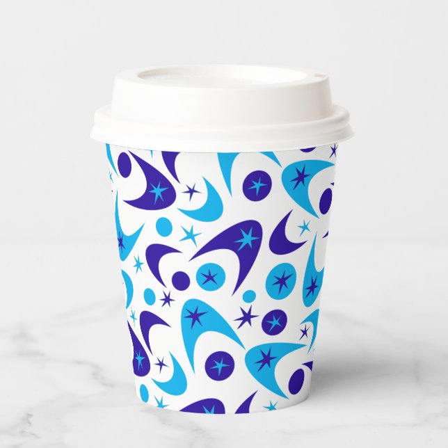 Gobelets En Papier Tasses en papier Boomerangs Rétro (Recto)