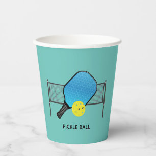 Gobelets En Papier Tasses en papier design Pickleball Pickleball