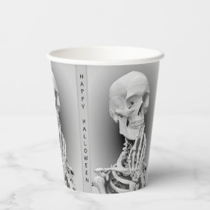 Gobelets En Papier Tasses en papier d'Halloween squelette