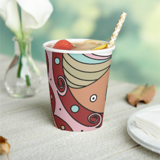 Gobelets En Papier Tasses en papier Fleur sacrée de la culture de Try