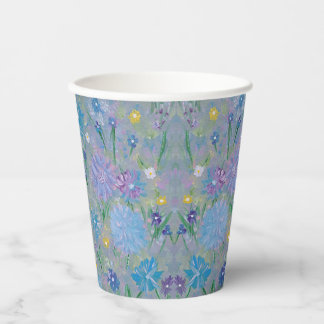 Gobelets En Papier Tasses en papier floral pois de senteur