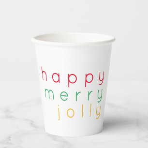 GOBELETS EN PAPIER TASSES EN PAPIER JOYEUSES ET GAIES