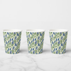 Gobelets En Papier Tasses en papier Lupine Texas Bluebonnet 