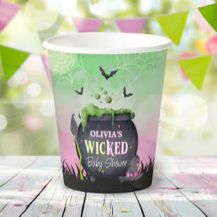 Gobelets En Papier Tasses en papier pour Baby Shower Halloween épouva