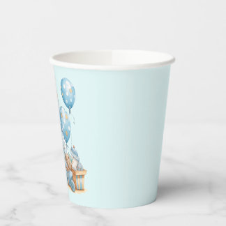 Gobelets En Papier Tasses en papier pour Baby Shower Ours en Peluche 