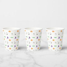 Tasses en papier pour la fête d'Halloween de l'équ