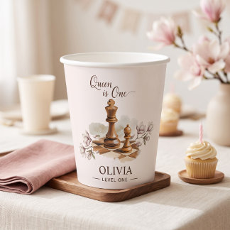 Gobelets En Papier Tasses en papier pour le premier anniversaire de l