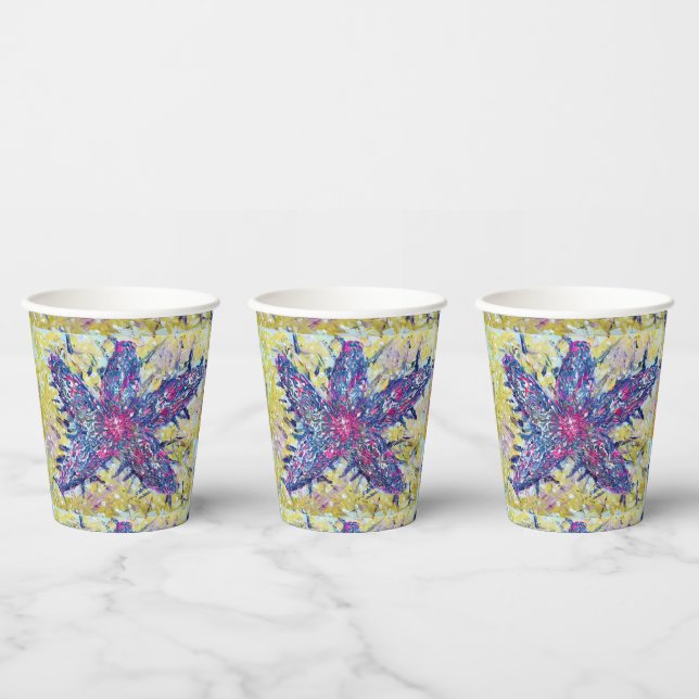 Gobelets En Papier Tasses en papier Starfish (Multi)