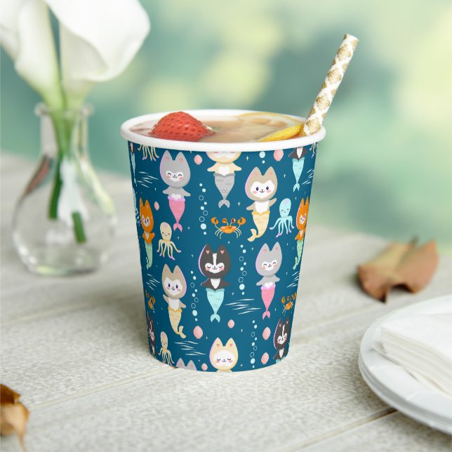 Gobelets En Papier Tasses En Papier Thème Nautique Anniversaire. (Insitu)