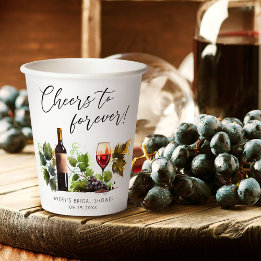 Gobelets En Papier Tchin élégant pour l'éternité Aquarelle Dégustatio