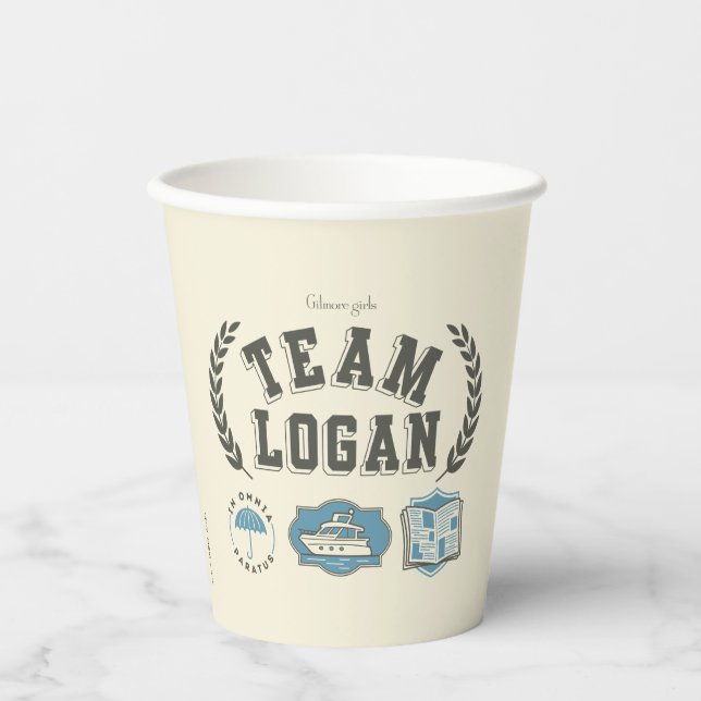Gobelets En Papier Team Logan Conception Filles Gilmore (Recto)