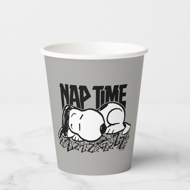 Gobelets En Papier Tee - shirt | Snoopy Nap Time (Recto)