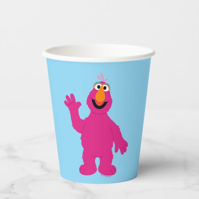 Gobelets En Papier Telly Monster Rue Sesame (Recto)