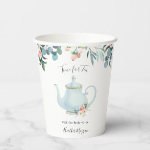 Gobelets En Papier Temps pour les tasses de papier à Fête des mari