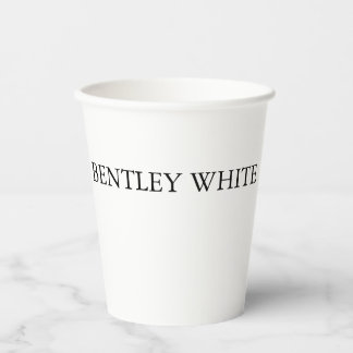 Gobelets En Papier Tendance Chic Blanc Style Simple Simple Plaque Vot