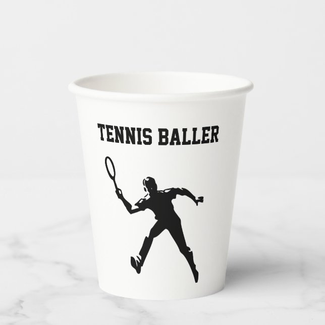 Gobelets En Papier Tennis Baller (Recto)