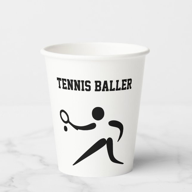 Gobelets En Papier Tennis Baller (Recto)
