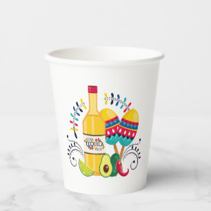 Gobelets En Papier Tequila, Maracas Art populaire mexicain