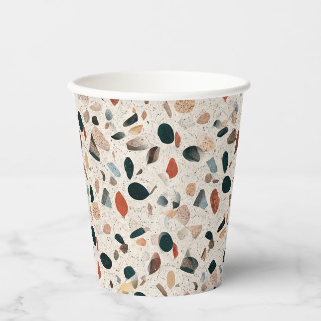 Gobelets En Papier Terrazzo (Recto)