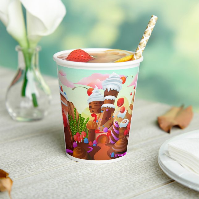 Gobelets En Papier Terre De Chocolat (Créateur téléchargé)