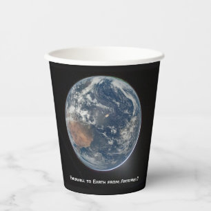 Gobelets En Papier Terre depuis Artemis II