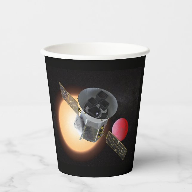 Gobelets En Papier TESS Planet Hunter Spacecraft (Recto)