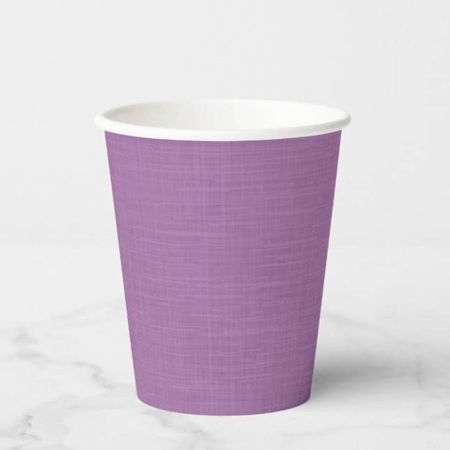 Gobelets En Papier Texturé agréable lilas. (Recto)