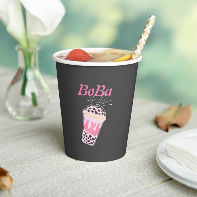 Gobelets En Papier thé bulle boba (Insitu)